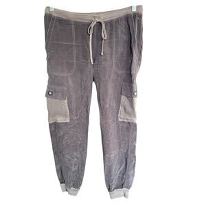 Hard Tail Forever Cargo Bomber Jogger Brown Medium Slouchy Mesh Pockets Gorpcore